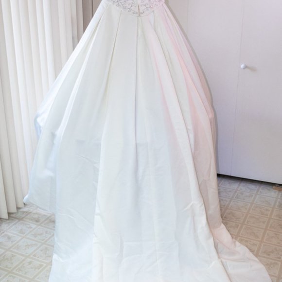 Kay's Bridal, Silk A-line Wedding Dress - Picture 5 of 5
